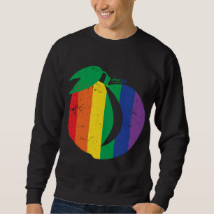 Pfirsiche, Pflaumenfrucht, runder Hintern, B Sweatshirt