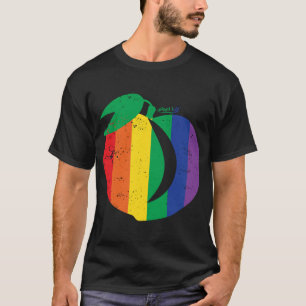 Pfirsiche, Pflaumenfrucht, runder Hintern, B T-Shirt