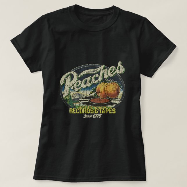 Pfirsiche Platten & Amp; Tapes 1975 T - Shirt (Design vorne)