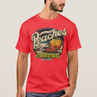 Pfirsiche Platten Tapes 1975 Tapestry T-Shirt