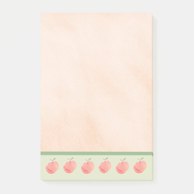 Pfirsiche Post-it Klebezettel (Vorderseite)