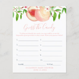 Pfirsiche schnuppern die Candy Girl Baby Duschkart Flyer