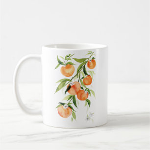 Pfirsiche sommerliche Früchte Kaffeetasse