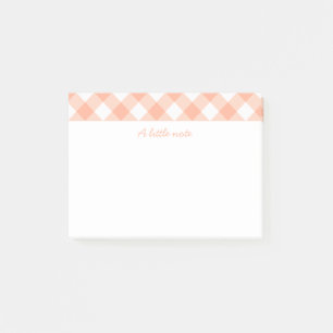 Pfirsiche und Creme-Post-it-Noten Post-it Klebezettel