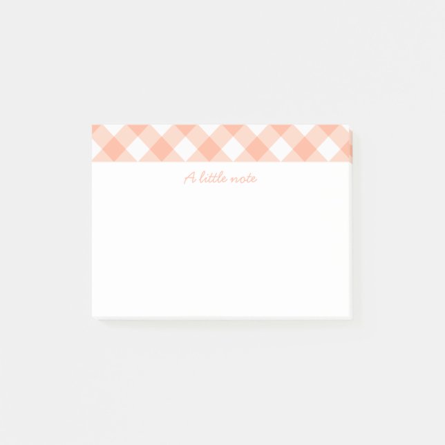 Pfirsiche und Creme-Post-it-Noten Post-it Klebezettel (Vorderseite)