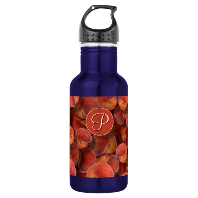 Pfirsiche Wasserflasche (Vorderseite)