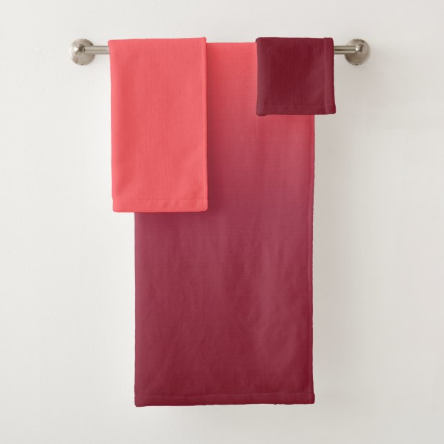 Pfirsichfarben Badhandtuch Set (Insitu)