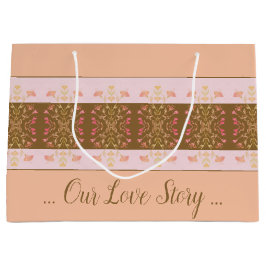 Pfirsichfarben Große Geschenktüte