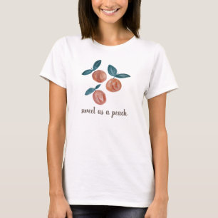 Pfirsichfarben Sweet als Peach T-Shirt