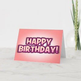 Pfirsichfarbene Pink'n'Purple alles- Gute zum Karte