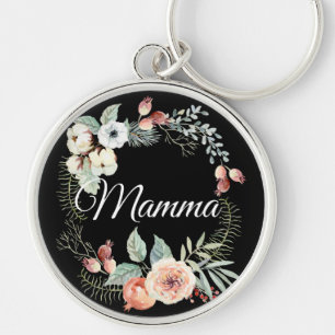 Pfirsichfarbene Rose   MAMA SCHLÜSSELANHÄNGER