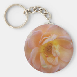 Pfirsichfarbene Rose Schlüsselanhänger