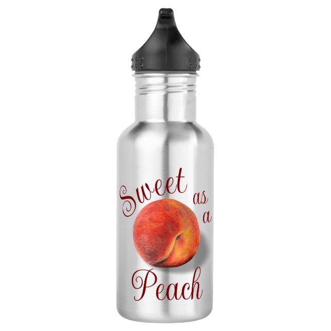 Pfirsichflasche Edelstahlflasche (Rechts)