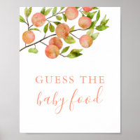 Pfirsichfrüchte Ratschläge das Baby-Food-Zeichen