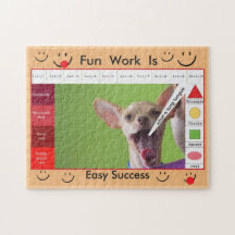 Pfirsichhunde pädagogisches Rätsel, um Kinder inte