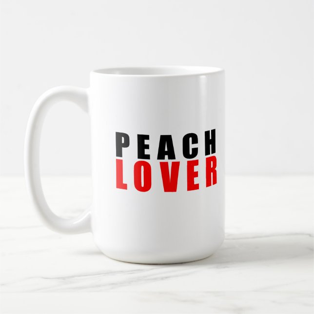 Pfirsichliebhaber Kaffeetasse (Links)