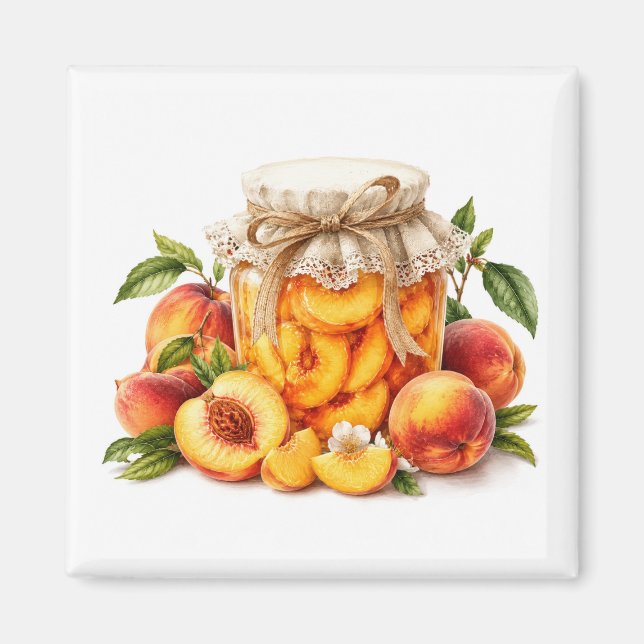 Pfirsichmarmelade Magnet   (Vorne)