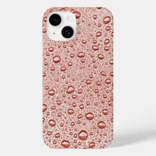 Pfirsichorangefarbene Wassertropfen Case-Mate iPhone 14 Hülle
