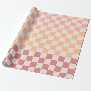 Pfirsichrosa Pastellfarben, rosafarbenes Farbmuste Geschenkpapier