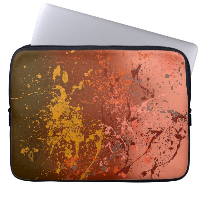 Pfirsichsturm Laptopschutzhülle (Vorderseite)