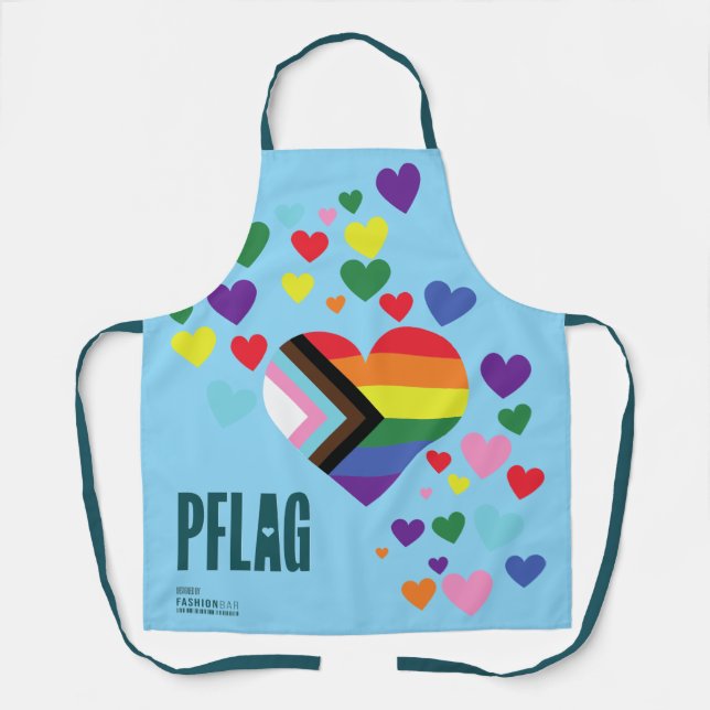PFLAG All-Over Print Schürze für hellen Hintergrun (Vorderseite)