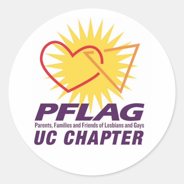 PFLAG UC-Aufkleber Runder Aufkleber (Vorderseite)