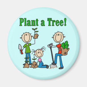 Pflanz-ein-Baum-T-Shirts und Geschenke Magnet