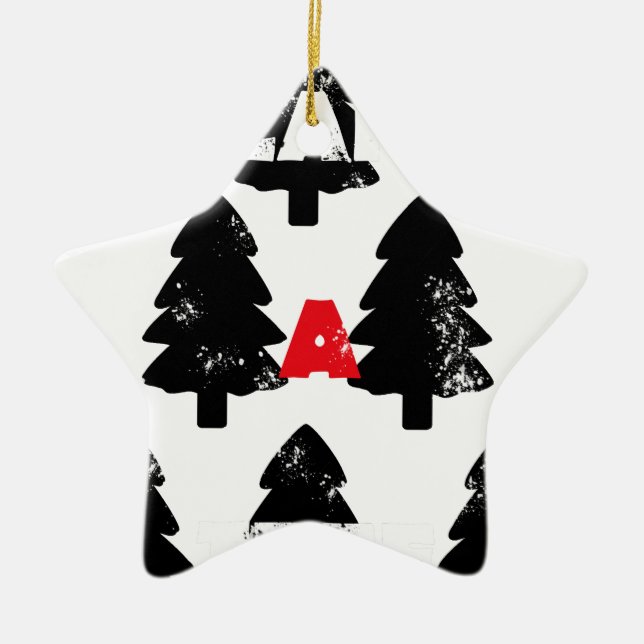 Pflanze A Baummuster Keramik Ornament (Vorne)