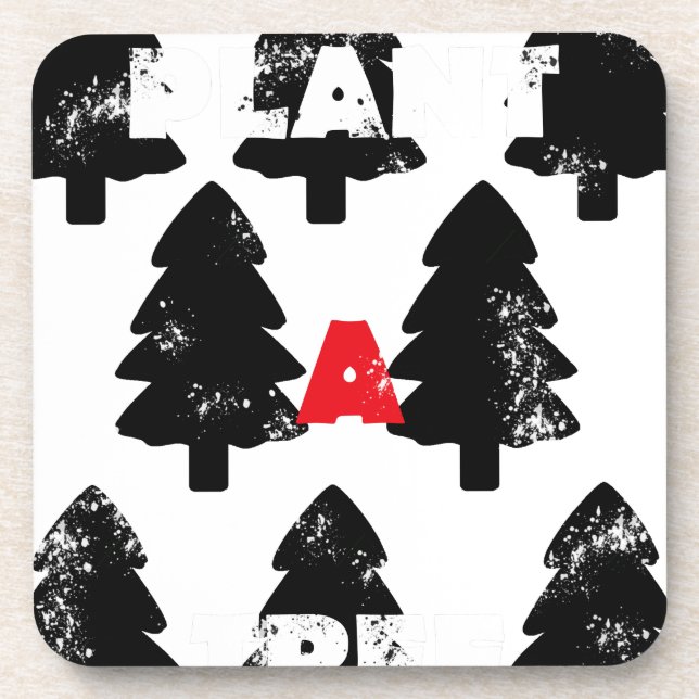 Pflanze A Baummuster Untersetzer (Vorderseite)