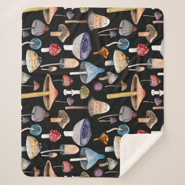 Pflanze: Aquarellpilze, Blätter pattern Sherpadecke (Vorderseite)