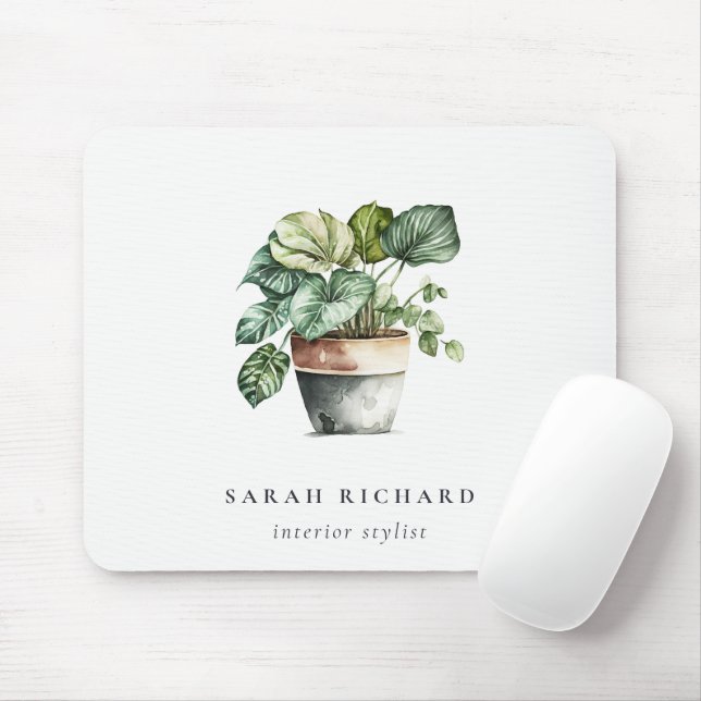Pflanze aus gepolstertem Leafy House Botanisch Mousepad (Mit Mouse)