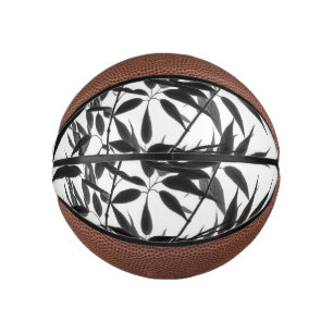 Pflanze aus schwarzem und weißem Bambus Mini Basketball