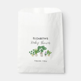 Pflanze Babydusche Blüte individuell botanisch Geschenktütchen
