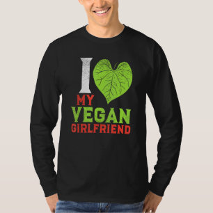 Pflanze basiert Veganen Paar I Liebe Meine Vegane  T-Shirt