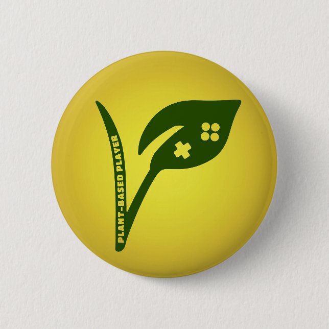 Pflanze-basierter Player: vegetarische Mark-Game-K Button (Vorderseite)