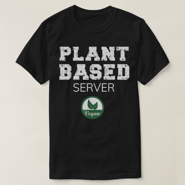 Pflanze-basiertes Serverdesign T-Shirt (Design vorne)