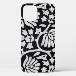 Pflanze, Blume, abstrakte schwarz-weiße Tischdecke Case-Mate iPhone Hülle