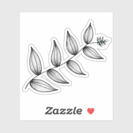 Pflanze | Botanisch | Solomon-Plume-Aufkleber Aufkleber