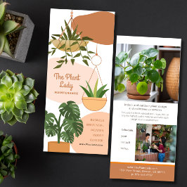 Pflanze Business Marketing Rack Card Werbekarte