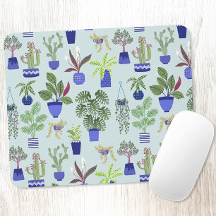 Pflanze Cactus succulent Blue Mousepad