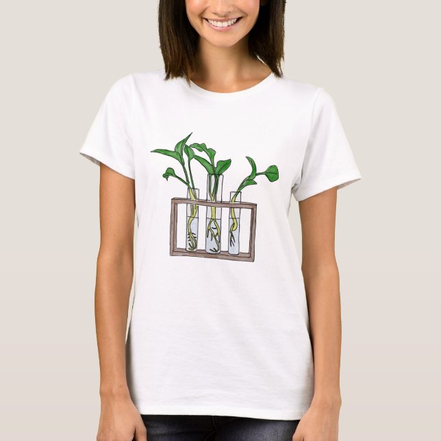 PFLANZE CHEMIST Laboratorium Grow Botany Hobby Tes T-Shirt (Vorderseite)