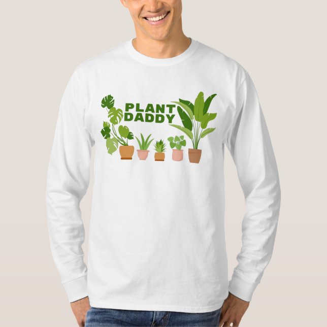 Pflanze Daddy Long Sleeve T - Shirt (Vorderseite)