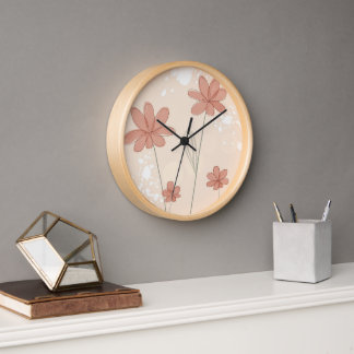 Pflanze der abstrakten Blume Uhr