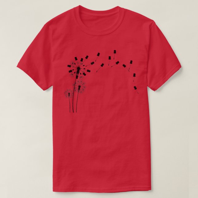 Pflanze der tierischen Blume - Guinea Dandelion Pi T-Shirt (Design vorne)