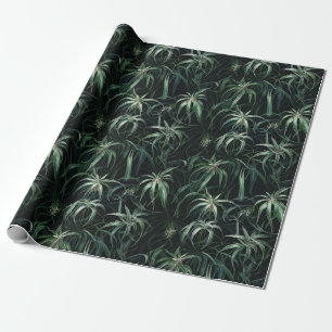 Pflanze der Wasserfarben (dunkel) Geschenkpapier