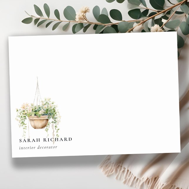 Pflanze des Blumenhauses Wasserfarben Botanisch Mitteilungskarte (Von Creator hochgeladen)