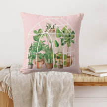 Pflanze des tropischen Wasserhauses Rosa