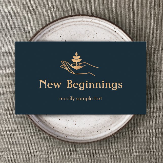 Pflanze des Wellness-Beraters Visitenkarte (Von Creator hochgeladen)