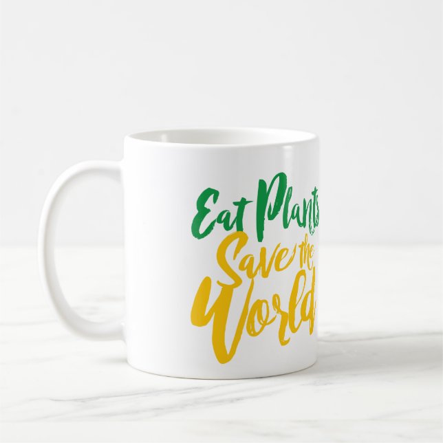 Pflanze, die die Welt Gerettet haben Kaffeetasse (Links)