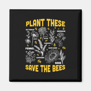 Pflanze Diese Rettete die Bienen Magnet
